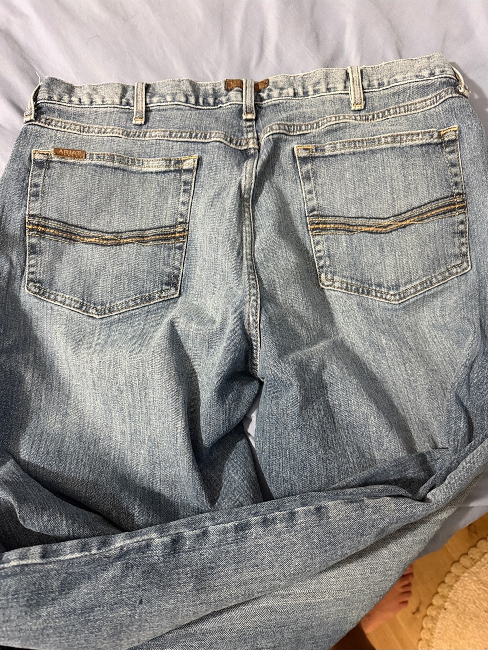 Ariat Mens Light Blue Wash Boyfriend Jeans